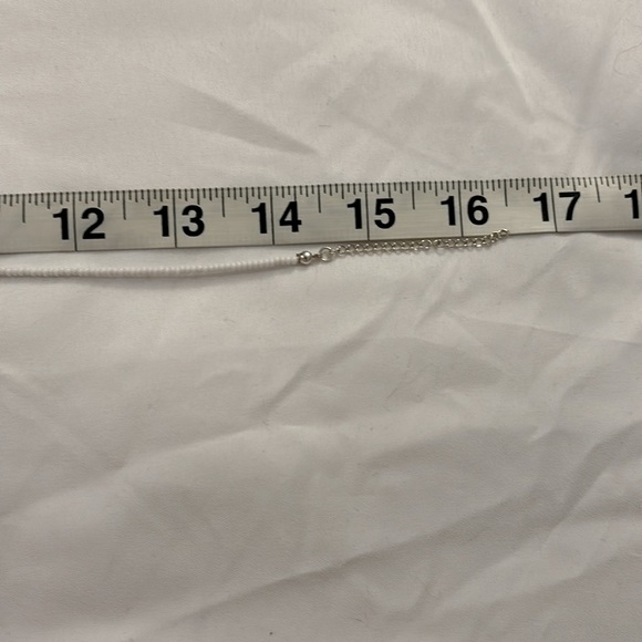 Freshwater Pearl Necklace with Blue / Periwinke Seed Beads - Picture 5 of 5